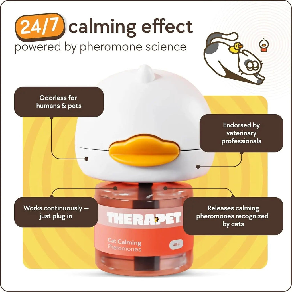 Cat Calming Diffuser Pheromone Anti Anxiety Spray Fighting Stress 60 Day