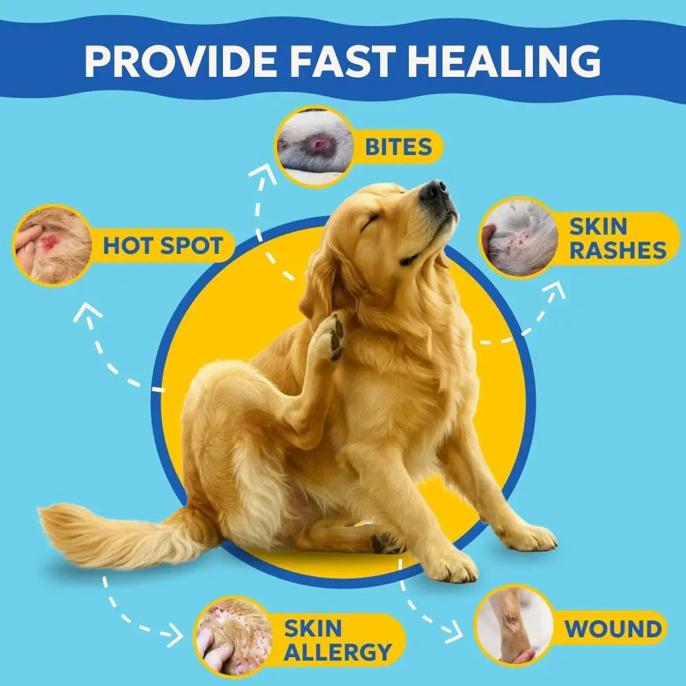 Forticept Blue Butter Hot Spot Gel for Dogs & Cats, Veterinary Skin Care 4 oz