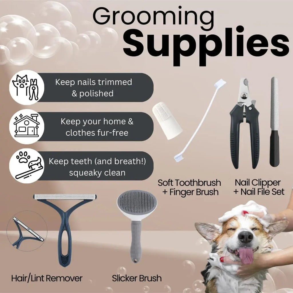 Luxe 22-Piece Puppy Starter Kit–Training & Care Essentials for New Dog Owners
