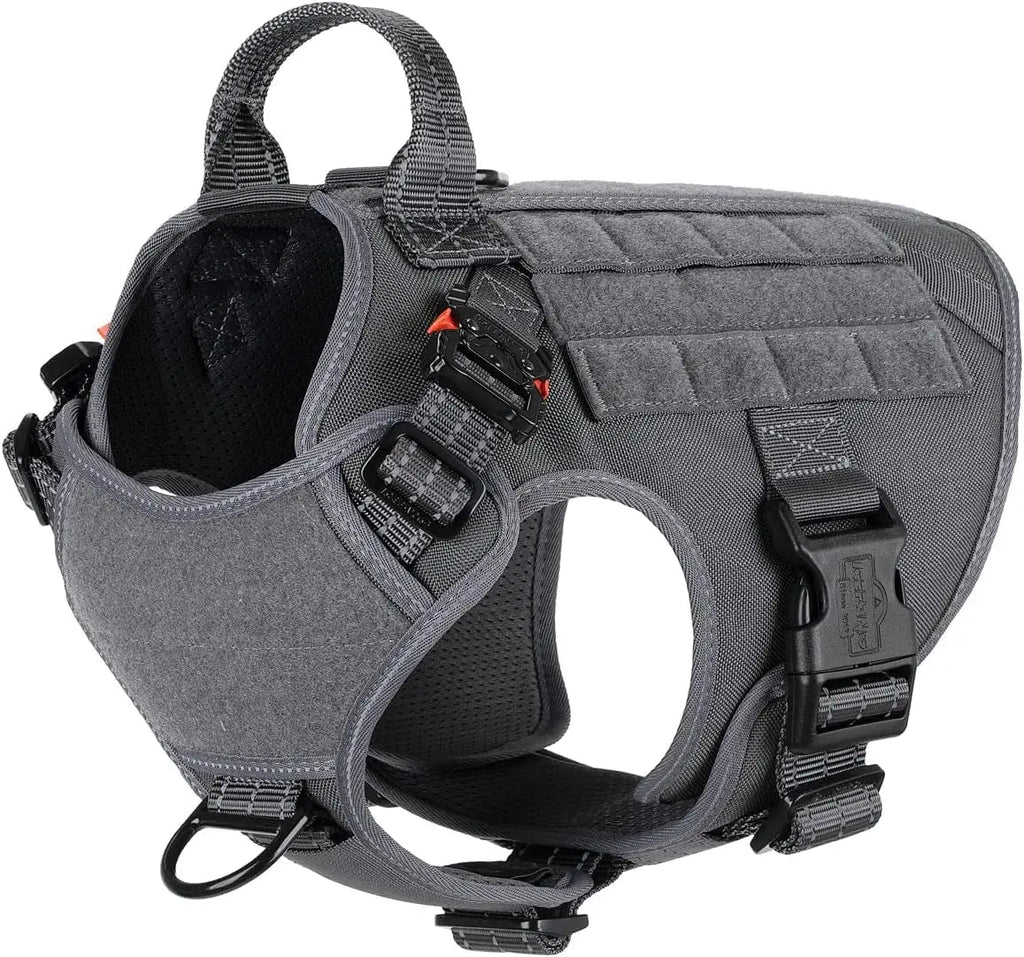 No-Pull Tactical Dog Harness with Handle –Heavy-Duty Adjustable Vest (all sizes)