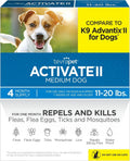 TevraPet Activate II Flea & Tick for Dogs 11–20 lbs – 4 Month Supply